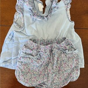 Charming Floral Ruffle Kids Set